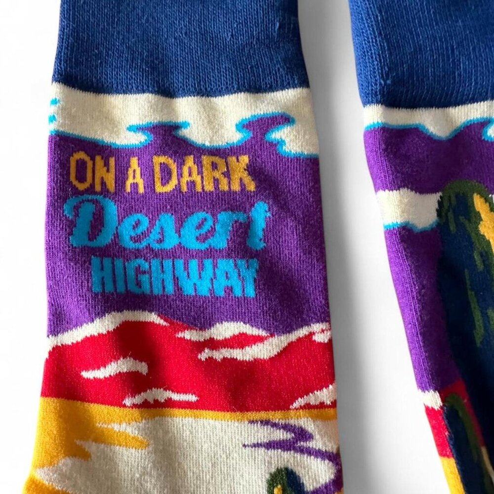 On a Dark Desert Highway socks - Picture 4 of 4